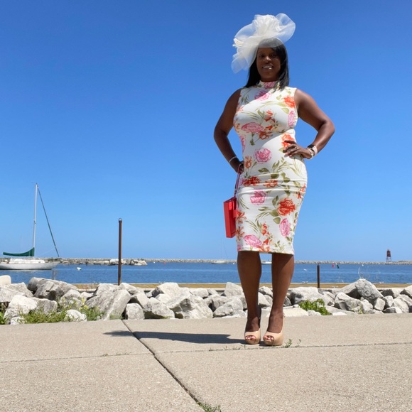 EASTER READY! Fascinator (cream) - Picture 4 of 4